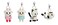 TokiDoki Aurora AW15677 Moofia ClipOn Collectible Series 1 Plush Single Blind Bag 5 x 4 x 2 Multicolor
