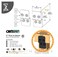 Ozco Building Products 51735 Ironwood 6inch Post to Beam Connector 2 per Pack