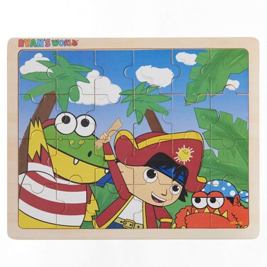 Ryans World  Pirate Adventure  24 Piece Wooden Jigsaw Puzzle