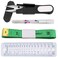 Flytianmy 100Pcs Aluminum Crochet Hooks SetYarn Knitting Needles Sewing Tools KitEasy to Carry