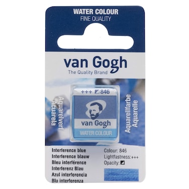 Van Gogh Watercolor Paint Half Pan Interference Blue 846