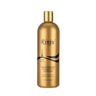 Gold Rinju Body  Hand Lotion  NonGreasy Lotion for Women  Men  16 oz Shea Butter Lotion for All Skin Type  Vitamin A  E Moisturizer  Skin Care Essentials