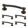 Franklin Brass Cabinet Pull Bronze 3 Drawer Handle 5 Pack 3250688VBCKT