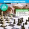 Best Chess Set Ever Triple Weighted Tournament Style Chess Set with Exclusive Chess Strategy Guide  20 x 20 Silicone Board  Heavy Staunton Chess Pieces