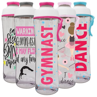 50 Strong Dance  Gymnastics Water Bottles with Chug Cap Lid  24 Ounce Bottle  Great Gifts for Dancers Gymnasts Teachers  Coaches Gymnast