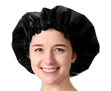 Adjustable Large Shower Cap  The Satin Dream WaterProof ShowerCap By Simply Elegant The Best in Medium to Long Hair Products and Protection Patent Pending