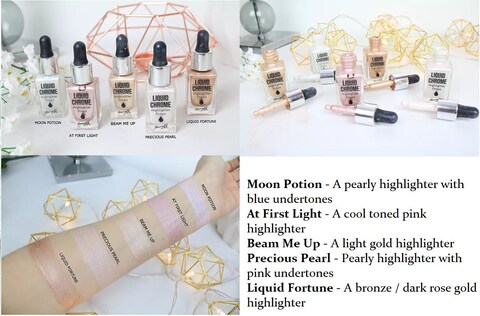 Barry M Liquid Chrome Highlighter Drops At First Light