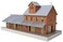 Walthers Trainline HO Scale Model Brick Freight House Kit