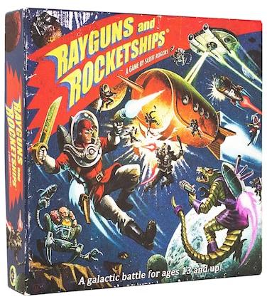 IDW Games IDW01080 Rayguns and Rocketships Board Game Blue