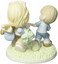 Precious Moments Mom Youve Got It All Mother  Son with Sports Gear Bisque Porcelain Home Decor Collectible Figurine 173008