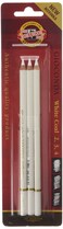 KohINoor White Coal Pencils Pack of 3