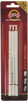 KohINoor White Coal Pencils Pack of 3