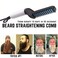 Quick Beard Straightening Comb  Electric Hair Comb Hair Styler for Men  Tame Finish Multifunctional Styling Hair Comb  Show Cap Tool for Men Women Hair Curling Curler US Plug