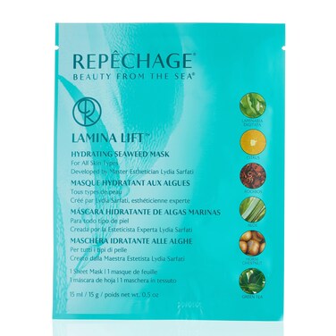 Repechage Lamina Lift Hydrating Seaweed Face Mask  Cotton Sheet Mask For All Skin Types  5 Pack