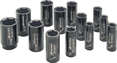 Ingersoll Rand SK4H13LN 12 Drive SAE Deep Socket Set 13 Piece