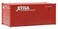 Walthers SceneMaster HO Scale Model of Xtra Leasing Intermodal XKTZ red White 20 Corrugated Container with Flat Panel