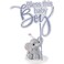 Precious Moments Elephant Gender Reveal Cake Topper ResinAcrylic 183404 Figurine One Size Multi 4 Each