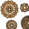 Prima Marketing 963422 Rustic Washers Finnabair Mechanicals Metal Embellishments 7Pack Multicolor