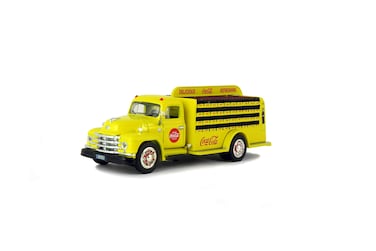 CocaCola 150 1955 Diamond T Bottle Delivery Truck  Yellow