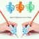 JuneLsy Pencil Grips for Kids Handwriting Pencil gripper Pencil Holder Posture Correction Training Writing AIDS for preschooler Kids toddler Children Special Needs 3 PCS