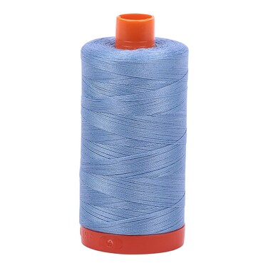 Aurifil Mako Cotton Thread Solid 50wt 1422yds Light Delft Blue
