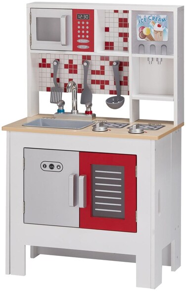 Teamson Kids  Big Foldable Kitchen  White Playset