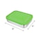 LunchBots Large Cinco Stainless Steel Lunch Container  Five Section Design Holds a Variety of Foods  Metal Bento Box  Dishwasher Safe  Stainless Lid  Green Dots