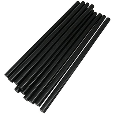 TrendBox Pack of 50 Black 11mmx270mm  Hot Melt Glue Sticks Strips Melting Adhesive for Handmade Craft DIY Home Office Project Craftwork Fix  Repairs