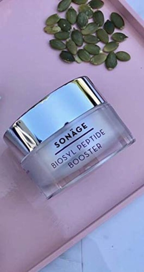 SONAGE Biosyl Peptide Booster  Infused With Peptides and Hyaluronic Acid  Natural Peptides Target and Reduce Appearance of Wrinkles  Fine Lines  Gentle For All Skin Types