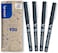 Pilot Flowpack 4 V5 HiTecpoint Liquid Ink Rollerball Pen Fine Tip Black  05mm Tip
