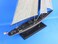 Hampton Nautical Rustic Wooden Model Sailing Yacht Enterprise 35