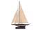 Hampton Nautical Rustic Wooden Model Sailing Yacht Enterprise 35