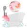 Corolle Baby Doll Bathtub with Shower  Bath Play Set for 12  14 Dolls Pink