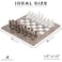 Radicaln Marble Chess Set 15 Inches Grey Oceanic and White Handmade Chess Sets for Adults  Chess Game Set 2 Player 1 Chess Board  32 Chess Pieces  Board Game