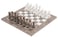 Radicaln Marble Chess Set 15 Inches Grey Oceanic and White Handmade Chess Sets for Adults  Chess Game Set 2 Player 1 Chess Board  32 Chess Pieces  Board Game