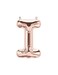 16 Rose Gold Single Alphabet Letter Balloons Aluminum Hanging Foil Film Balloon Mylar Balloons Air Balloon Cannot Float16Letter I