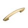 Hickory Hardware 1 Pack Solid Core Kitchen Cabinet Pulls Luxury Cabinet Handles Hardware for Doors  Dresser Drawers 3 Inch  334 Inch 96mm Hole Center Flat Ultra Brass Velocity Collection
