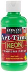 Sargent Art Neon Tempera Paint 8 Ounce 8 Fl Oz Pack of 8 8 Flip Cap Bottles 8 Count