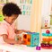 Battat  Sort  Stack Combo  17Piece Sensory Sorting Set  Activity Cube With Bead Maze  Educational  Dexterity Toys  2 Years   Shape Sorter Cube  Stacking Rings