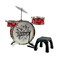 Ready Ace Kiddy Jazz Drum Set with Stool