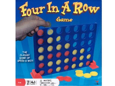 Four in a Row and Wacky Stackers Board Game Bundle