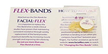FacialFlex Replacement Bands  Pack of 10 Facial Flex Bands 6 Oz Resistance  3 Month Supply for Facial Flex Facial Exercise Devices
