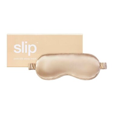 slip Pure Silk Sleep Mask  Caramel  100 Mulberry Silk Ultra Soft  Comfortable  Blocks Light for Restful Sleep Adjustable Strap for Perfect Fit  Gentle on Skin  Hair Ideal for Travel  Home