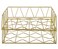 PAG Desktop File Organizer Metal Stackable Letter Tray Paper Holder Rack 2 Pack Gold