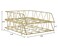 PAG Desktop File Organizer Metal Stackable Letter Tray Paper Holder Rack 2 Pack Gold