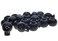 Tupalizy Plastic Round Spring Toggle Stopper Black Single Hole Cord Sliding Cord Fastener Locks End Fastener for Paracord Drawstrings Camping Hiking Shoelace Replacement Sports Backpacks 20PCS