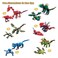 13in1 PreFilled Eggs with Dinosaurs Building Blocks Lego Compatible Transforming Dino Bricks Egg Surprise Kids Party Favors Goodie Bag Fillers Classroom Prizes