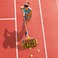 2in1 Tennis Ball Collector Pickup  Ball Hopper Basket  25 Balls  Automatic with 50 Ball Capacity  Bulk Racket Sports Equipment  IndoorOutdoor Picker Upper and Holder Cart with Wheels