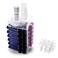 HBlife Lipstick Holder Acrylic Rotating 64 Lipstick Tower Organizer Spinning Lipstick Tower Lipgloss Holder with Removable Dividers