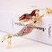 Pretty Mermaid Keychain Ariel Sparkling Dream Topia Sequin Mermaid Doll Charm Blingbling White Crystal Rhinestone Drip Oil Pendant for Girls Women White 3
